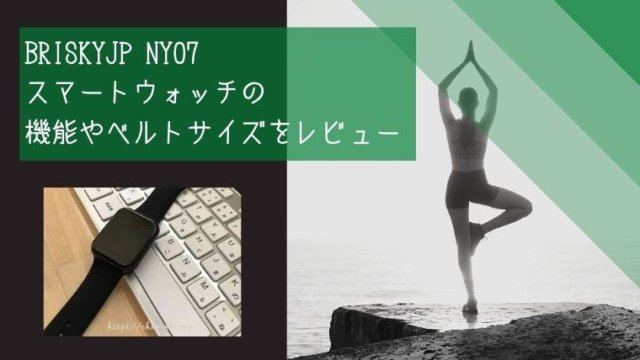 Briskyjp NY07 スマートウォッチの機能やベルトサイズをレビュー